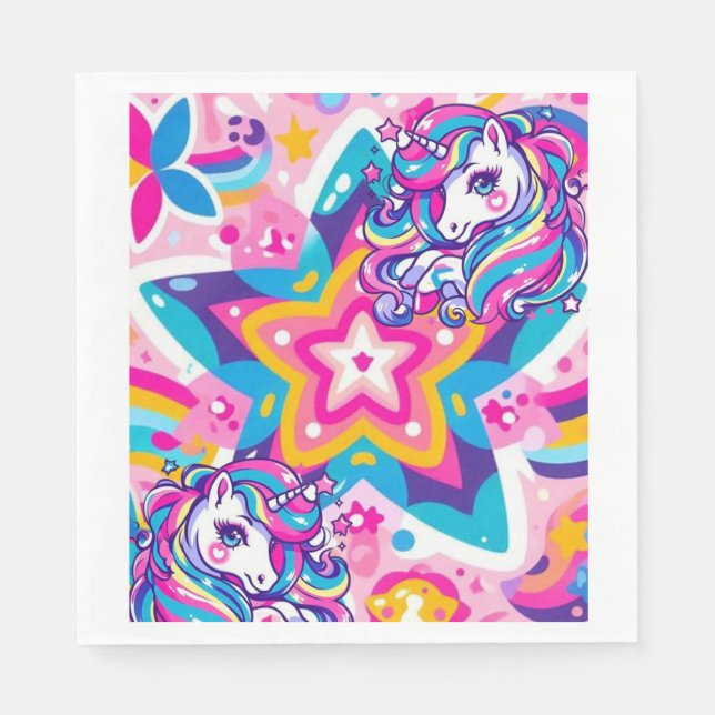 Baby, du bist ein Star! Birthday Party Napkins Serviette (Vorderseite)