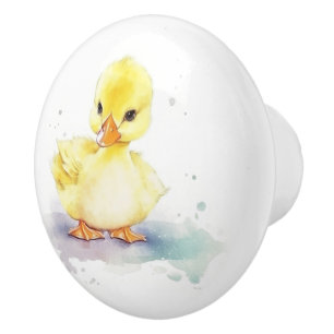 Baby Duck 2 Aquarell Keramik Knock Keramikknauf