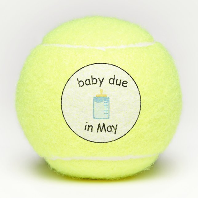Baby due May tennis balls Tennisbälle (Vorderseite)