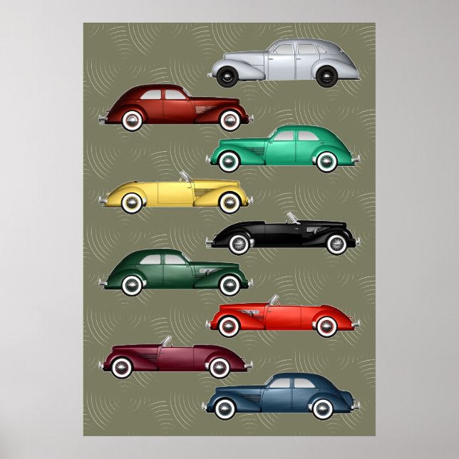 Baby Duesenberg und Cord Autos Poster (Vorne)