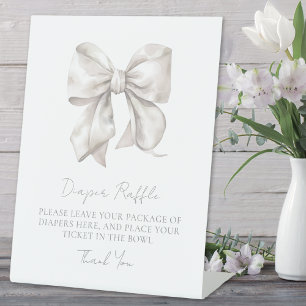 Baby-Dusch-Diaper-Raffle-Einschlusskarte Sockelschild