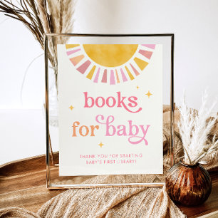 Baby-Duschbücher für Babysignatur Poster