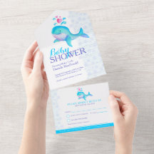 Baby Dusche Aquarell