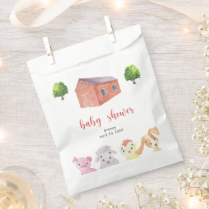 Baby-Dusche auf dem Bauernhof - Babydusche Geschenktütchen