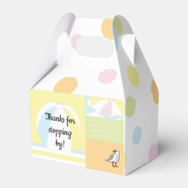 Baby Dusche Beach Ball Gable Favor Box Geschenkschachtel