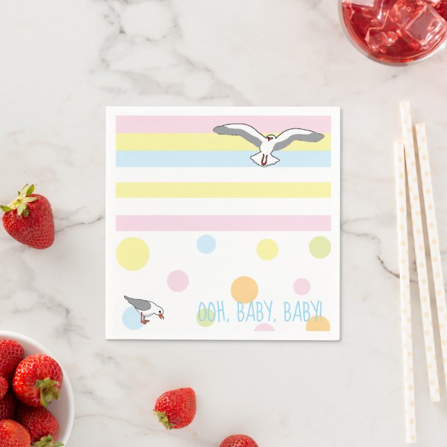 Baby Dusche Beach Ball Napkins Serviette (Beispiel)