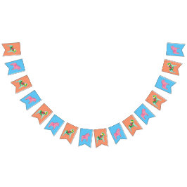 Baby-Dusche Dala PferdeParty-Flagge Wimpelkette