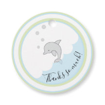 Baby Dusche Dophin Green Blue