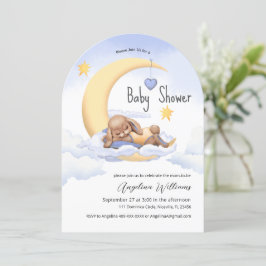 Baby Dusche Einladung mit einem bezaubernden Hasen
