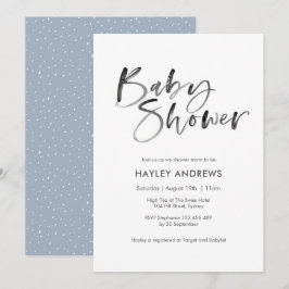 Baby Dusche Einladung Wasserfarbe