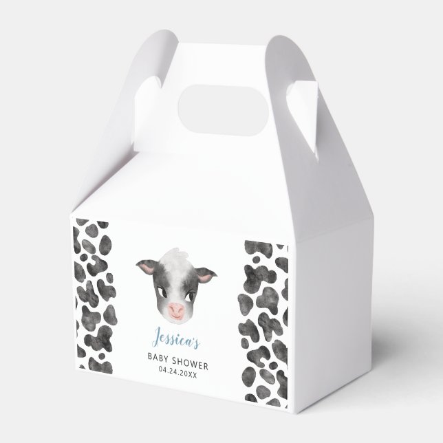 Baby-Dusche für Jungkühe Geschenkschachtel (Vorderseite)
