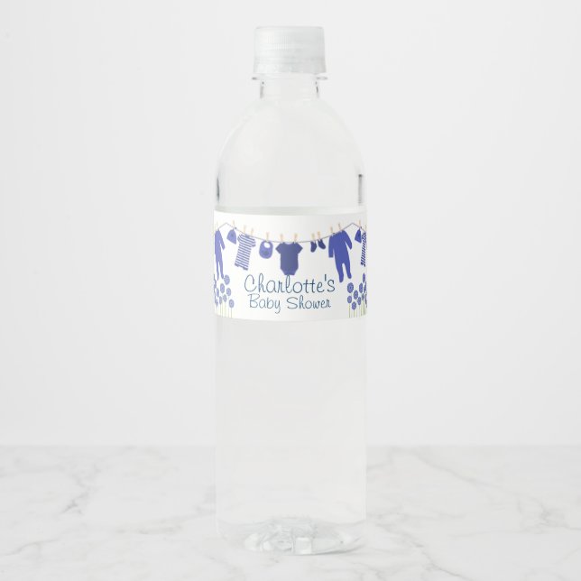 Baby Dusche für kleine Navy Kleidung (Vorderseite)