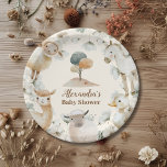 Baby-Dusche für Landtiere Pappteller<br><div class="desc">Wir stellen unsere charmanten Farm Animals Baby Shower Paper Teller vor! Feiern Sie die bevorstehende Ankunft Ihres Kleinen mit unseren zauberhaften Farm Animals Baby Shower Paper Teller. Diese bezaubernden Teller sind in einem skurrilen Design gestaltet, das niedliche Nutztiere wie kuschelige Schafe, verspielte Schweine und freundliche Kühe zeigt, Set vor einem...</div>