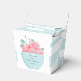 Baby Dusche Gefälligkeitsbox mit niedlichen Erdbee Geschenkschachtel