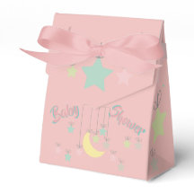 Baby Dusche Gefälligkeitsbox mit Sonne, Mond, Ster