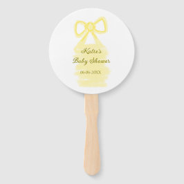 Baby Dusche gelb Bogen Wasserfarbe elegant Fächer