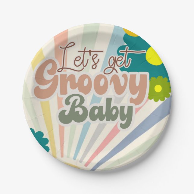 BABY DUSCHE, GLEICHBABY, EINLADUNG PAPPTELLER (Vorderseite)