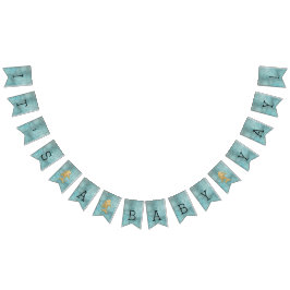 Baby Dusche Gold Dolphin Baby, Frack Banner