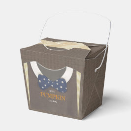 Baby Dusche Herbst blauer Bodysuit Geschenkschachtel