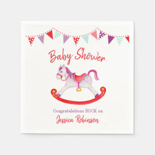 Baby Dusche Hobby Pferdewasserfarbe Brauch Serviette