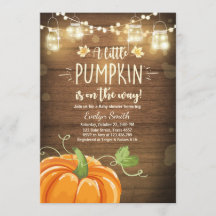 Baby Dusche laden Kleine Pumpkin Fall Holz rustika