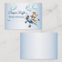 Baby Dusche Niedlich Baby Bear Pilot Blue Airplane