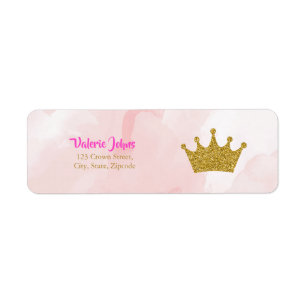 Baby-Dusche Prinzessin-Gold Glitter Crown