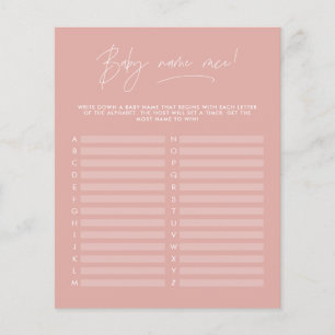 Baby Dusche raten Sie den Namen moderne mädchenhaf