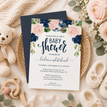 Baby Dusche Rosa Navy Blumenladen