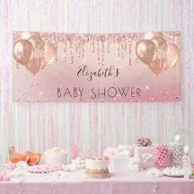 Baby Dusche Rosa Rosa Glitzer Ballons