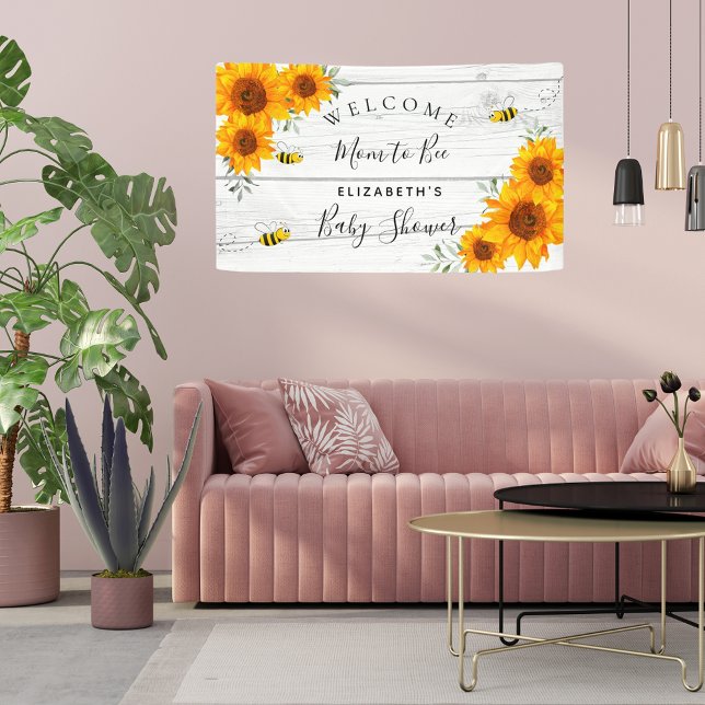 Baby Dusche rustikale Holzliegestühle Mama to bee Banner (Von Creator hochgeladen)