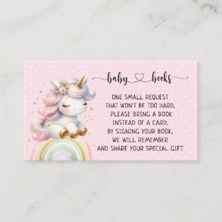 Baby-Dusche Unicorn und Rainbow I Birthday Begleitkarte