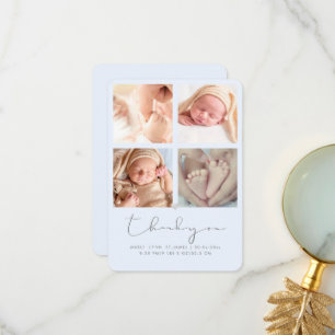 Baby Dusche Vielen Dank Fotos Ankündigung DIY Blue