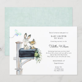 Baby-Dusche von Woodland Animals by Mail Einladung