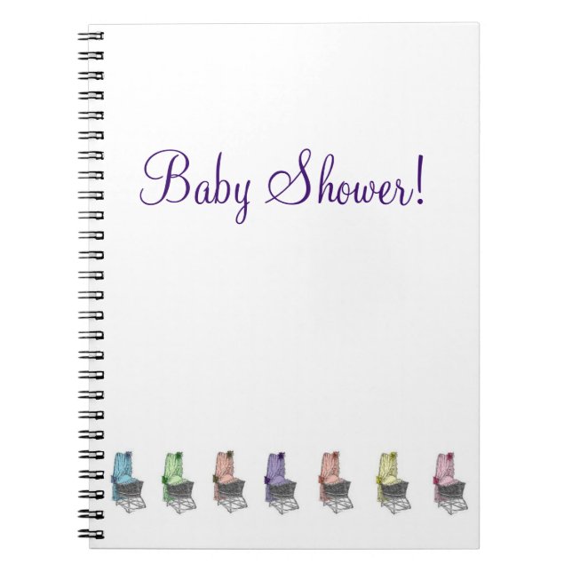 Baby-Duschen-Party-Planungs-Notizbuch Notizblock (Vorderseite)