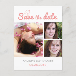 Baby-Duschen-Save the Date Ankündigungspostkarte