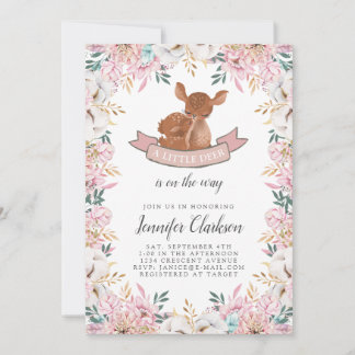 Baby-Duschgel Little Deer Einladung