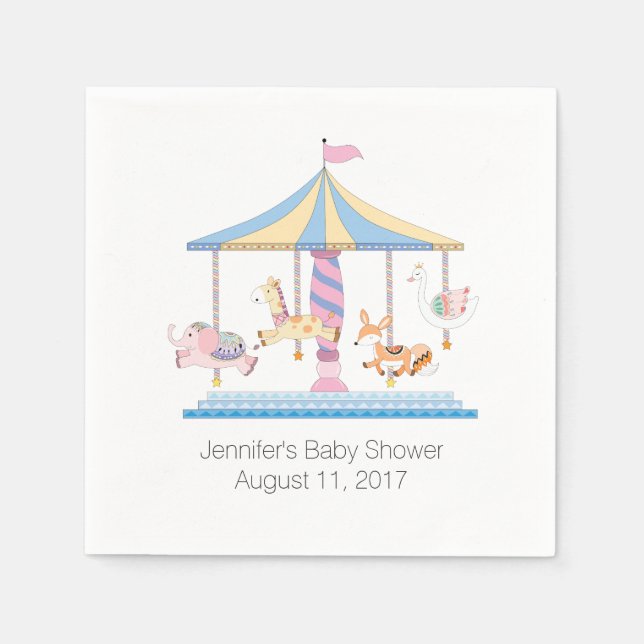 Baby-Duschpapier Napkins Serviette (Vorderseite)