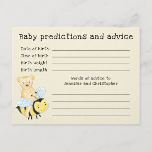 Baby Duwer Baby Vorhersagen und Ratschläge Keepake Postkarte
