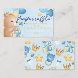 Baby Duwer Diaper Tombola Baby Boy Begleitkarte