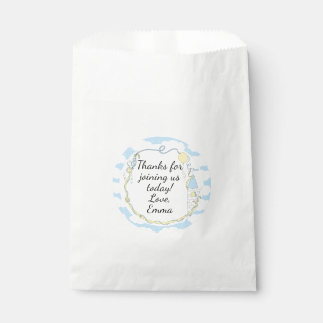 Baby Duwer Gevor Bag, Blau, Schloss im Himmel Geschenktütchen (Vorderseite)