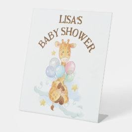BABY Duwer Giraffe Sockelschild