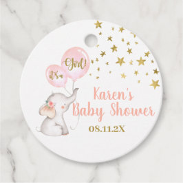 Baby Duwer Girl rosa Elefant Geschenkanhänger