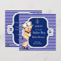 Baby Duwer Sailor Boy Blue Stripe Blonde