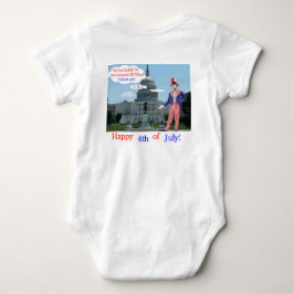 Baby ein Stück. Glücklicher 4. Ratte/Unclesam Baby Strampler