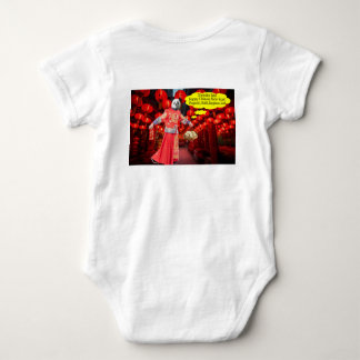 Baby ein Stück. Happy Chinese New Year. Panda/ma Baby Strampler