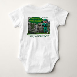 Baby ein Stück. Happy St. Patrick's Day. irish s Baby Strampler