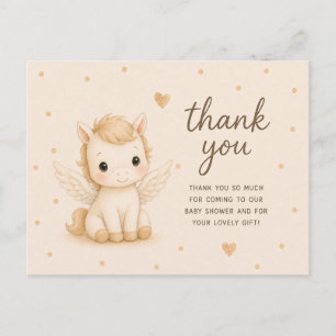 Baby Einhorn Baby Shower Dankeschön Postkarte