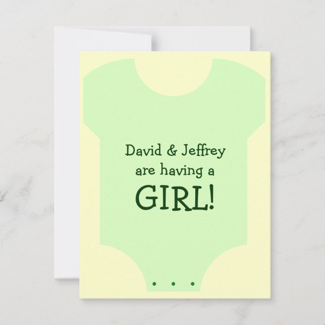 Baby Einladung (Vorderseite)