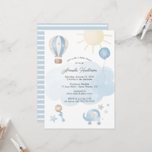 Baby-Einladung zum Babyshower für einen kleinen Ju Einladung